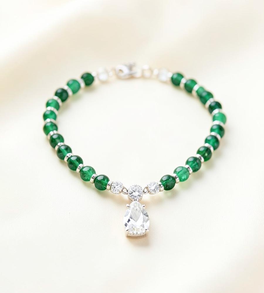 Emerald Bead Bracelet