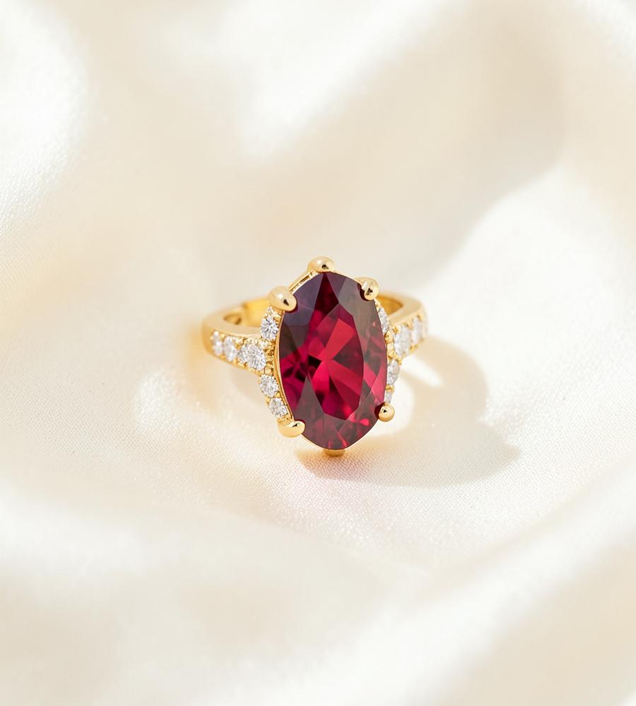 Ruby Cocktail Ring